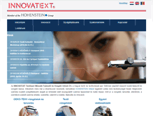 Tablet Screenshot of innovatext.hu